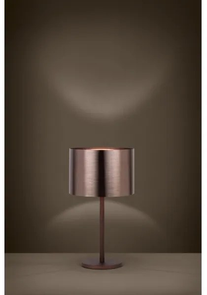 Eglo 39394 - Lampada da tavolo SAGANTO 1 1xE27/60W/230V rame