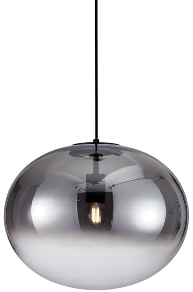 Lampadario a sospensione con filo CAMPANIA 1xE27/60W/230V nero