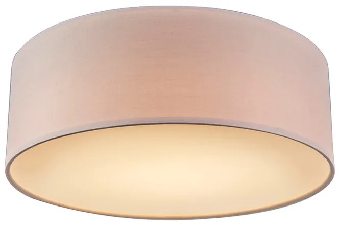 Plafoniera rosa 30 cm con LED - Drum LED