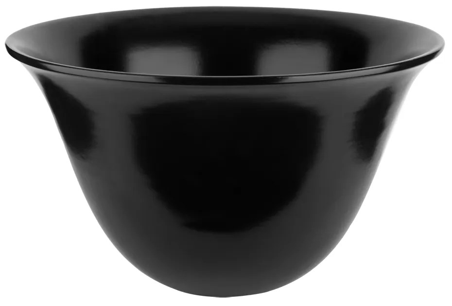 Ciotola lavabo 50 cm da appoggio in gres nero Goccia 39134 Gessi