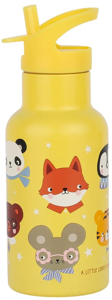 A Little Lovely Company - borraccia in acciaio inox, 350 ml - amici animali