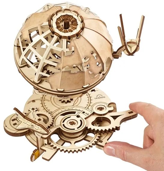 Ugears - 3D puzzle meccanico in legno Globo