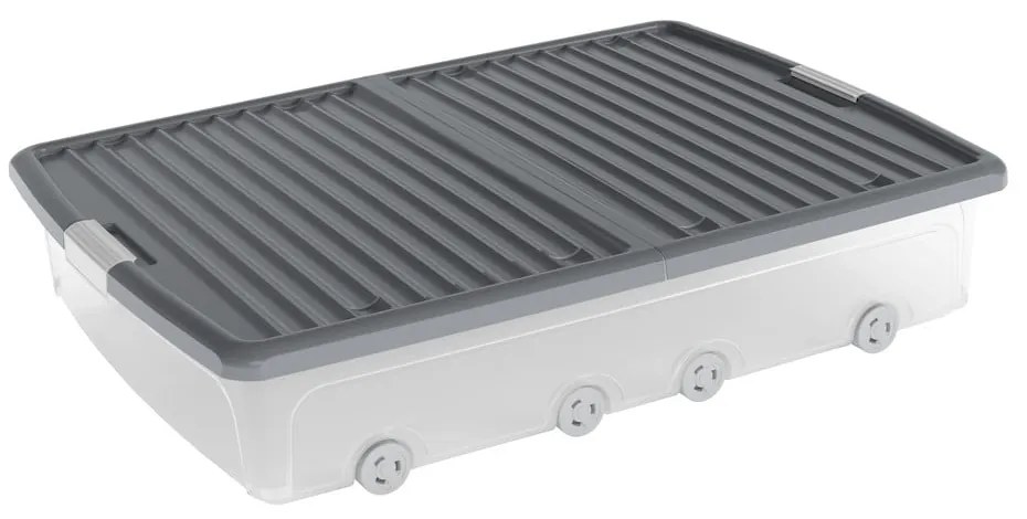 Organizer per sottoletto con coperchio in plastica 79x58x16,5 cm W box underbed XL – KIS