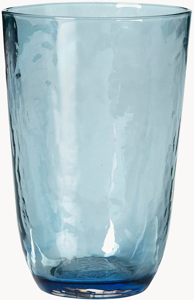 Bicchieri da long drink in vetro soffiato Hammered