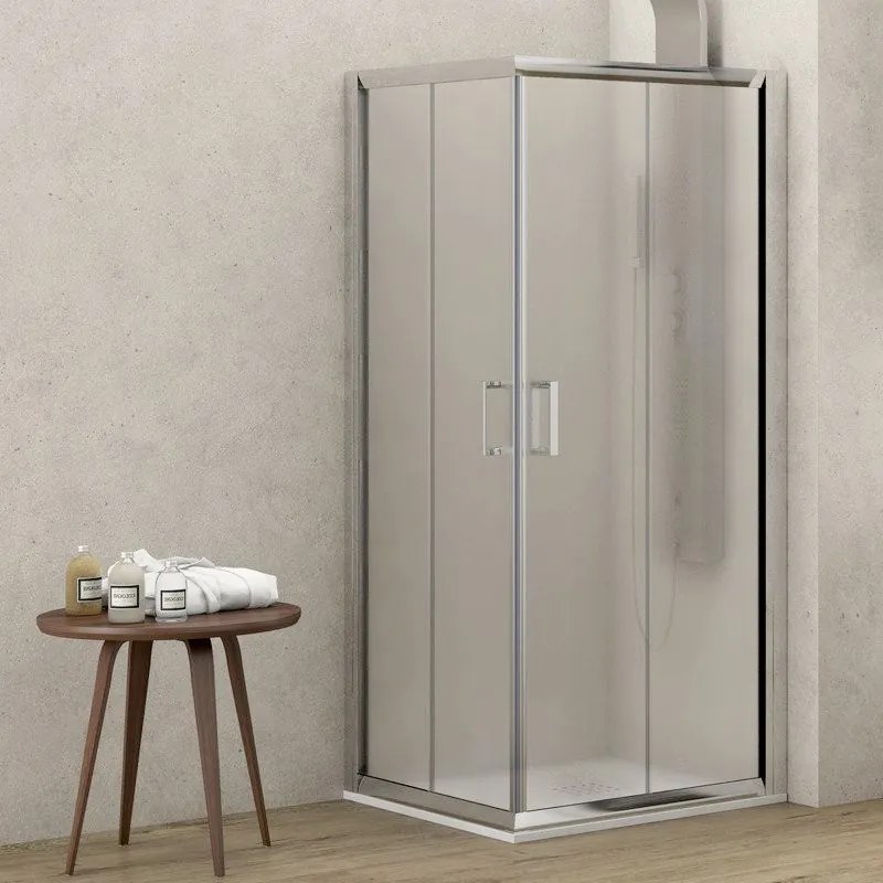 Box doccia 80x70 altezza 180cm vetro opaco K410 - KAMALU