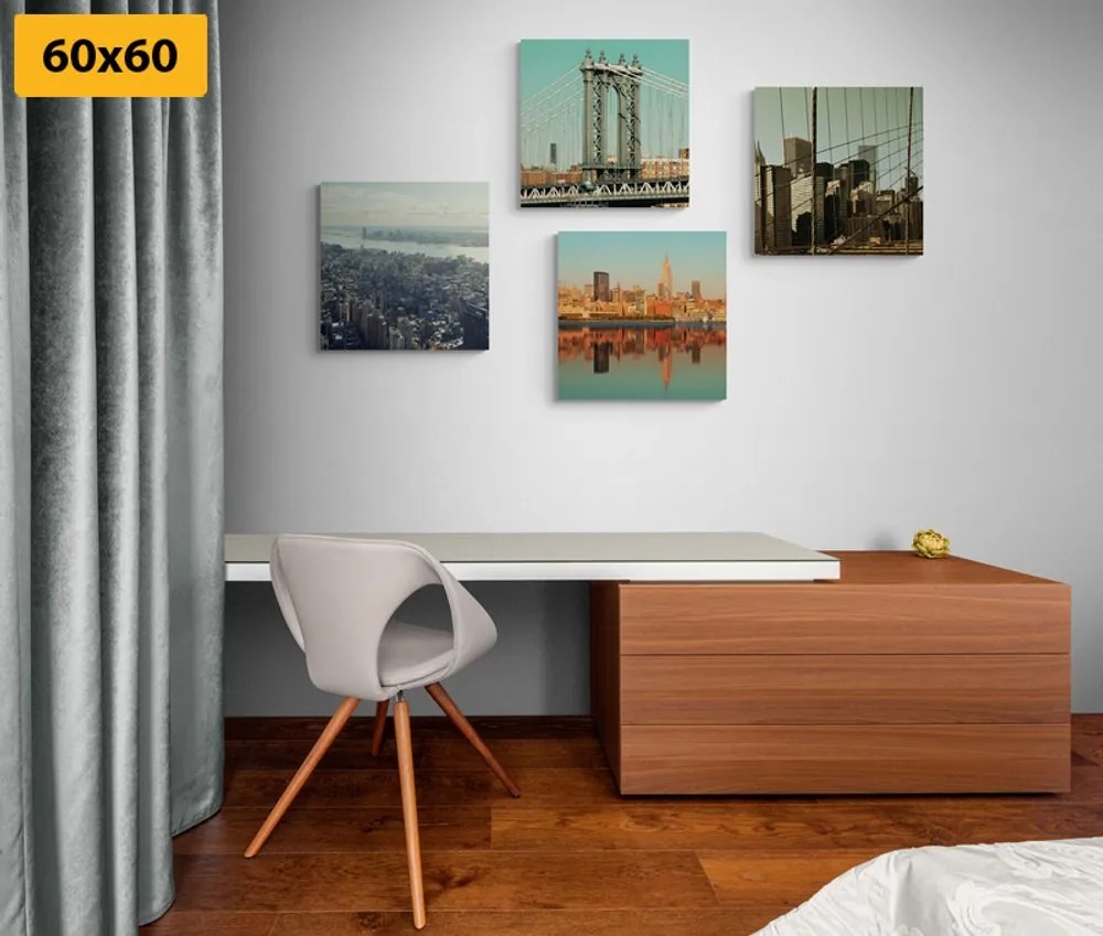 Set di quadri – Vista sulla città di New York