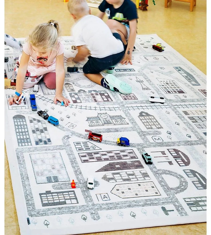 Tappeto bianco reversibile per bambini , 140 x 200 cm Ülejõe - Narma