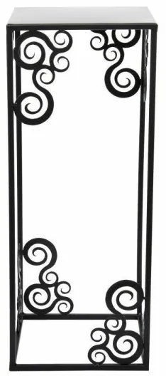 Portafiori 60x24 cm nero