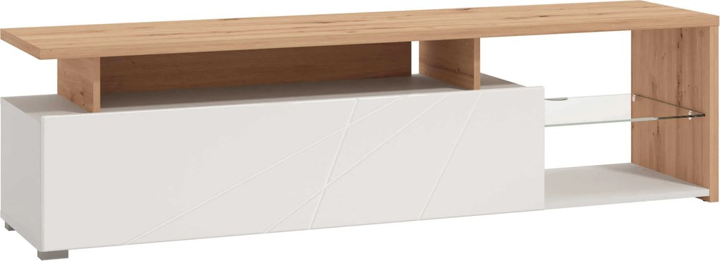 MISTIE - porta tv anta decorata moderno minimal in legno