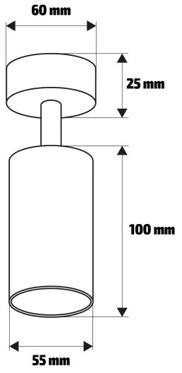 Brilagi - Faretto LED dimmerabile SELE 1xGU10/6,5W/230V nero/oro