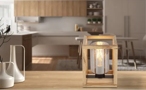 Globo 15497T - Lampada da tavolo PETTEY 1xE27/40W/230V