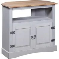 Tavolo Console in Pino Messicano Corona Grigio 80x43x78 cm 282629