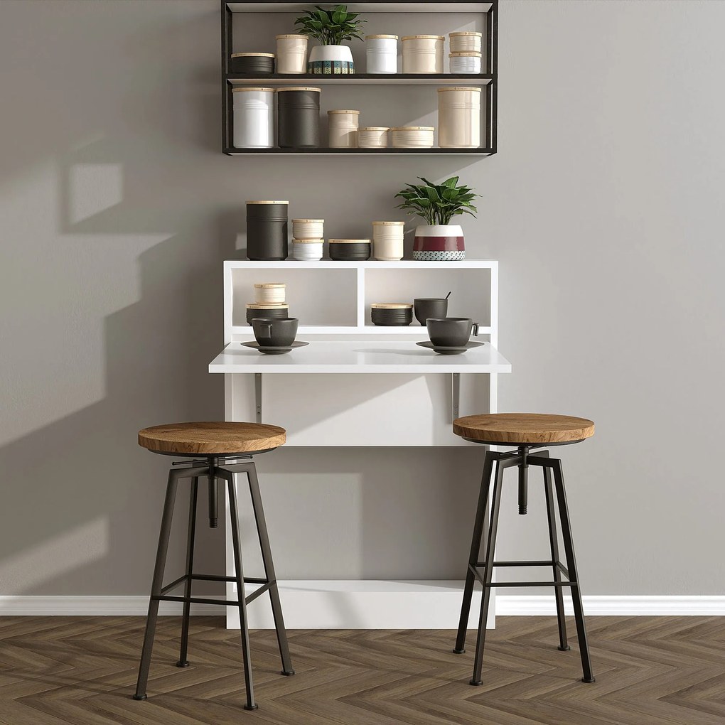 Tavolo Pieghevole Elegante / Bracked - White