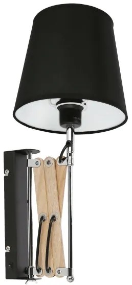 Applique MITO 1xE27/40W/230V nera