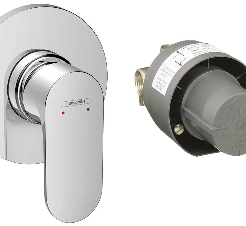 Rubinetto per doccia getto aerato monocomando Stamis cromo lucido HANSGROHE