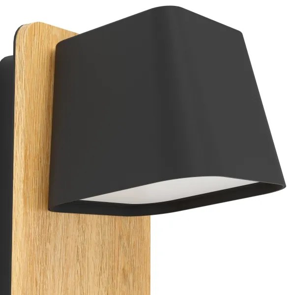 Eglo 390009 - Applique RUSCIO 1xE27/40W/230V nero/marrone