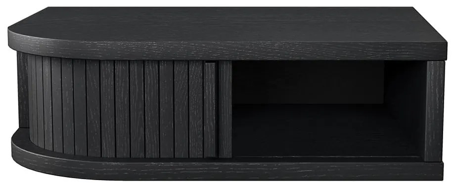 Comodino nero con effetto rovere Farsta – Woodman