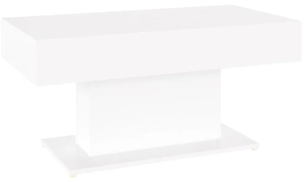 Tavolino da salotto bianco 96x50x45 cm in truciolato