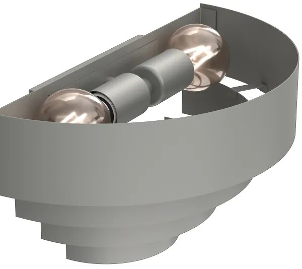 Applique RINGS 2xE27/15W/230V grigio