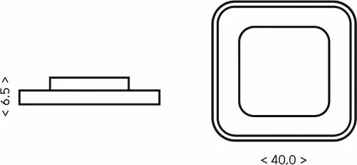 Brilagi - Lampada LED dimmerabile TRIVARO LED/88W/230V 3000-6000K 40x40 cm + telecomando