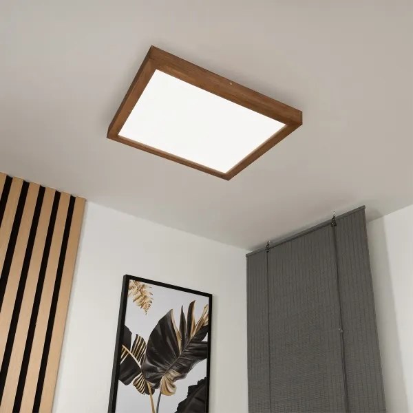 Brilagi - Lampada da bagno LED WOODY FRAME LED/40W/230V 60x60 IP44 rovere ciliegio