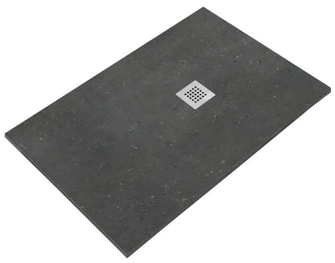 Piatto doccia SANYCCES in resina STRATO nero L 90 x L 180 cm