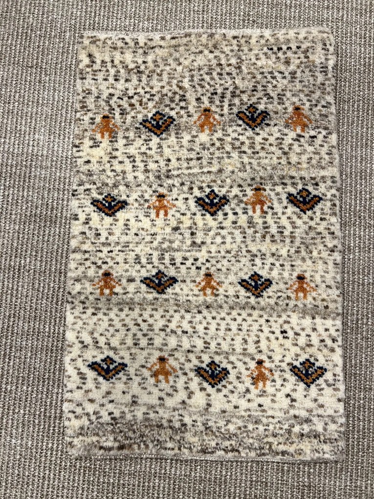 Gabbeh Tappeto persiano 40 x 60 Beige (Iran) Annodato A Mano