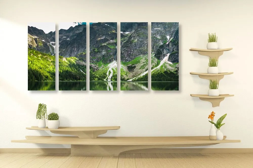 Quadri 5 pezzi – Morskie Oko nei Tatra