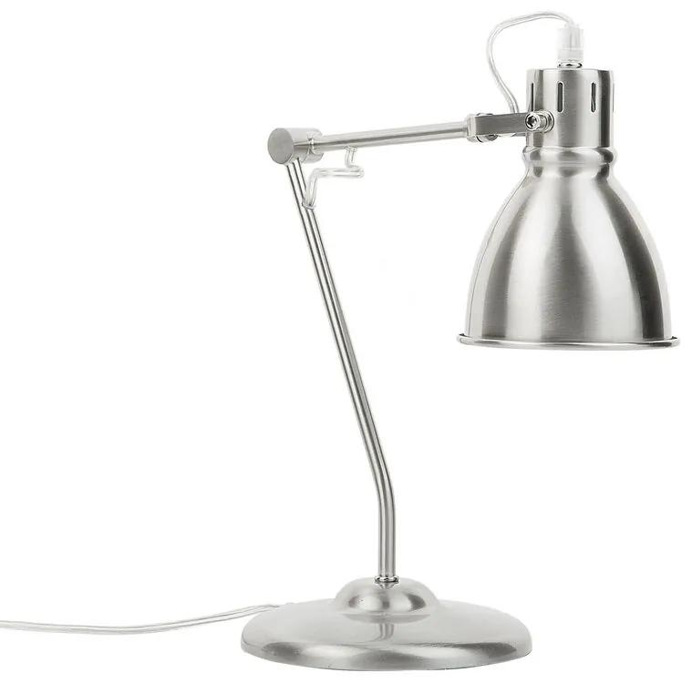 Lampada da tavolo in color argento MONSAN Beliani