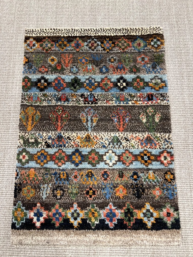 Gabbeh Tappeto 60 x 90 Marrone (Iran) Annodato A Mano