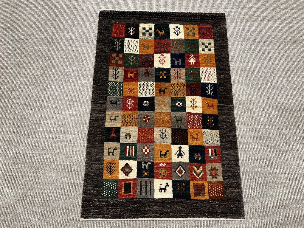 Gabbeh Tappeto 80x120 (Iran) Annodato A Mano