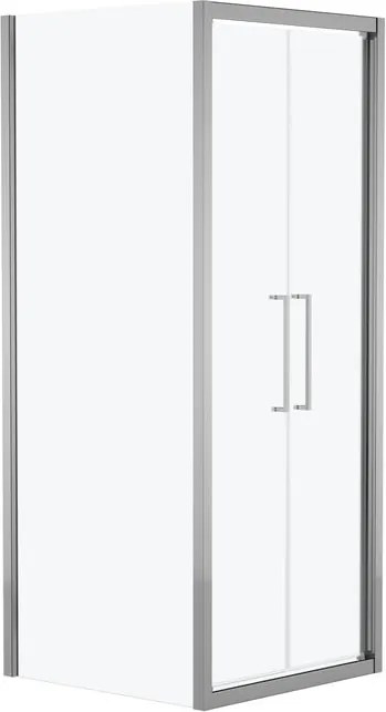 Lato fisso per box doccia Record L 94 x H 195cm, Sp. 6 mm vetro smerigliato profilo bianco
