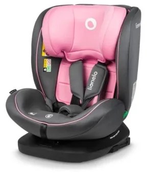 Lionelo - Seggiolino auto BASTIAAN i-Dimensioni 40-150 cm grigio/rosa
