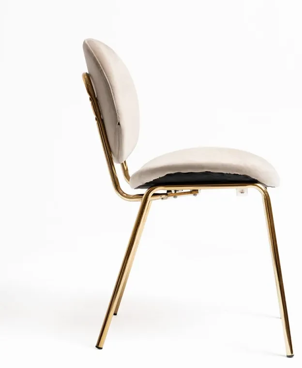 Sedie Lenor Golden Velluto - Beige