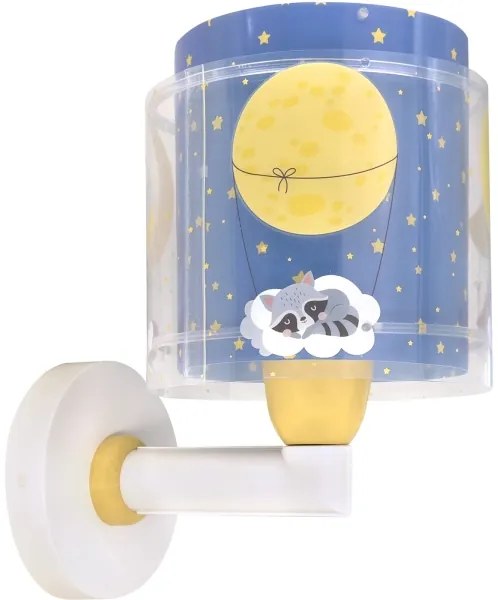 Dalber 76639 - Lampada da parete per bambini MOON DREAMS 1xE27/15W/230V blu