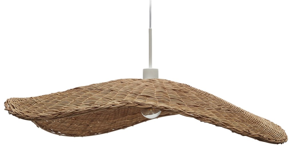 Kave Home - Paralume per lampada da soffitto Bisbal in rattan finitura naturale Ã˜ 80 cm