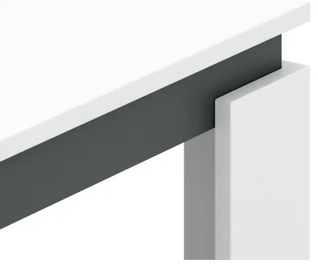 Tavolino da salotto OLAF bianco/antracite