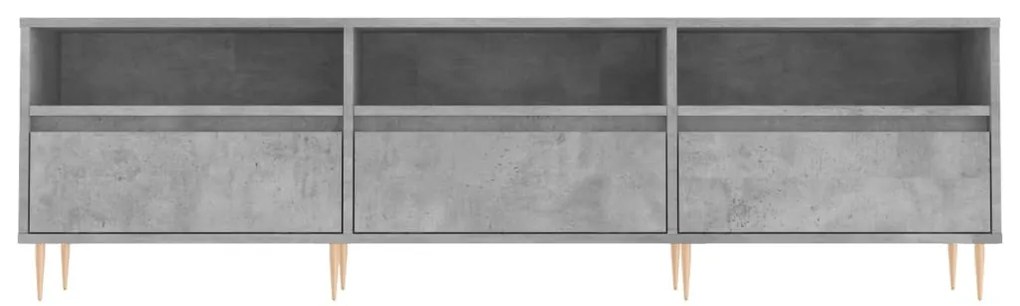 Mobile TV Grigio Cemento 150x30x44,5 cm Legno Multistrato