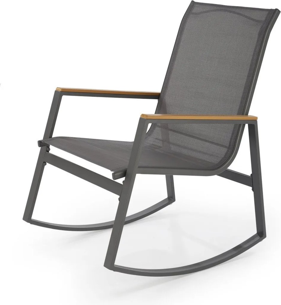 Sedia da giardino Zlatan in grigio - H97 cm
