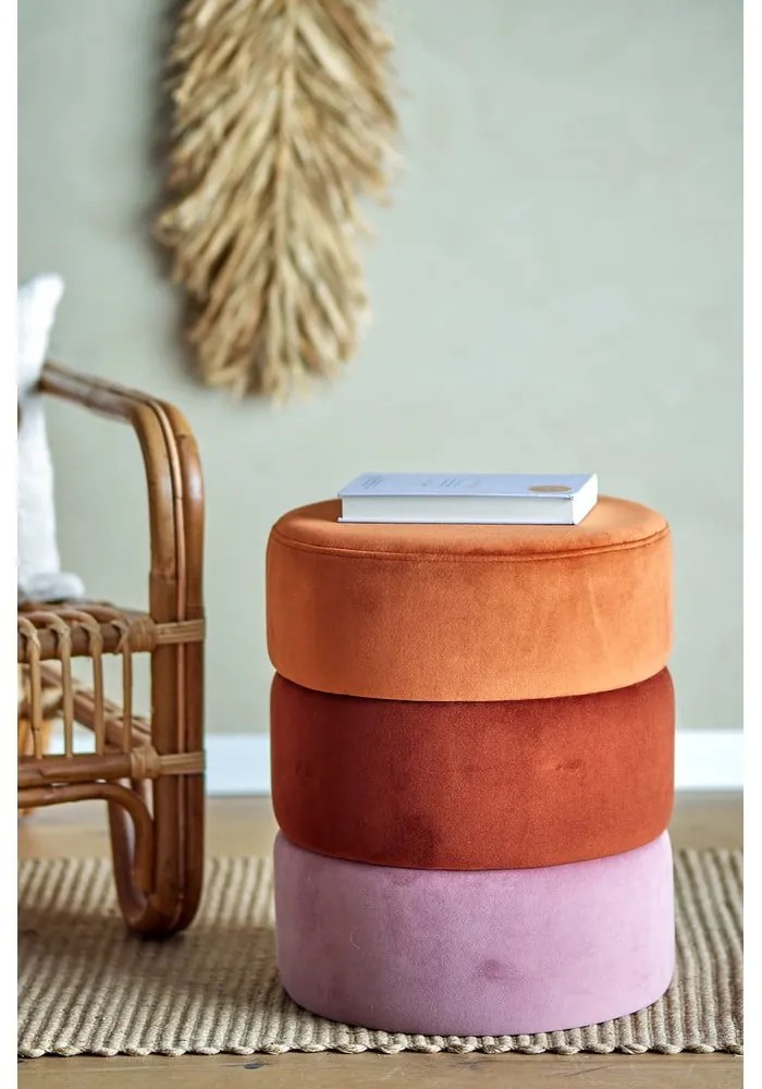 Sgabello in velluto Bilbao - Bloomingville