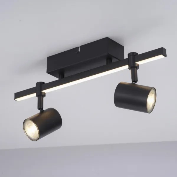 Paul Neuhaus 6524-18 - Faretto LED BARIK 2xGU10/4,5W/230V + LED/5W