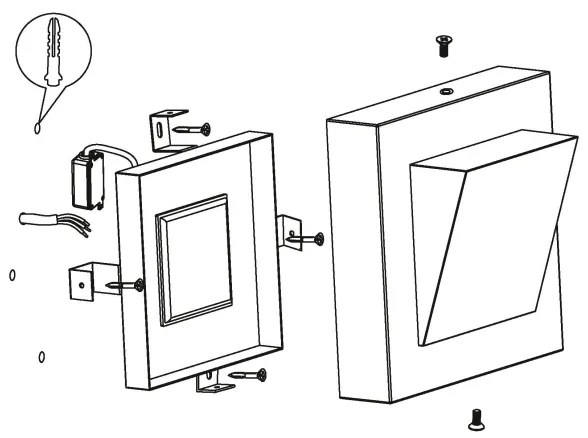 Eglo 94114 - Illuminazione LED da esterno GALARY 1 1xLED/3,7W/230V