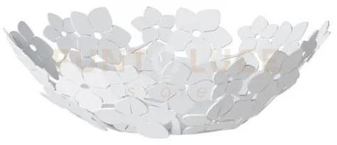 Centro tavola di design floreale fior di loto piccolo bianco marmo