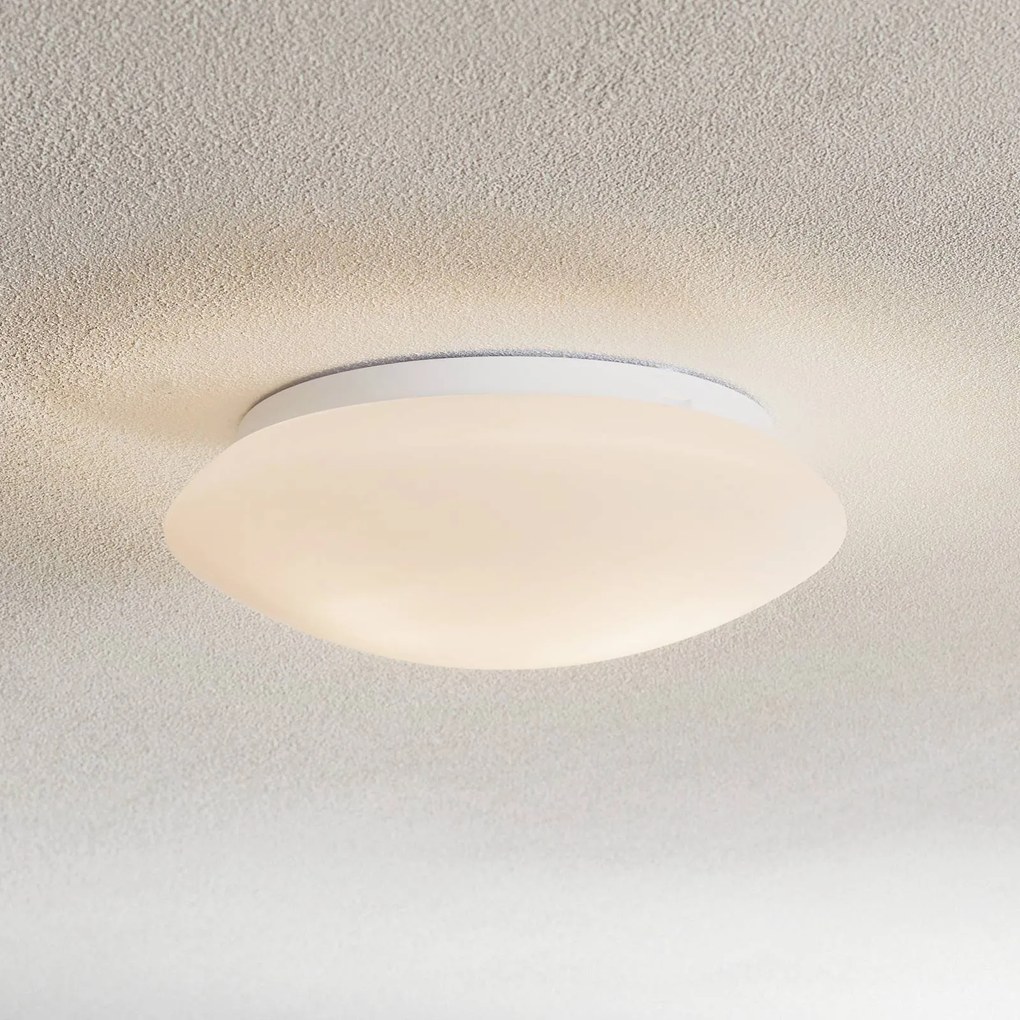 Plafoniera soffitto Gjovik Argon, dimmerabile, Bianco / Opale, Soggiorno / Sala da pranzo, Vetro, Moderno, Plafoniera
