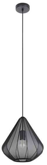 Eglo 43994 - Lampadario a sospensione con filo 1xE27/40W/230V diametro 33,5 cm nero