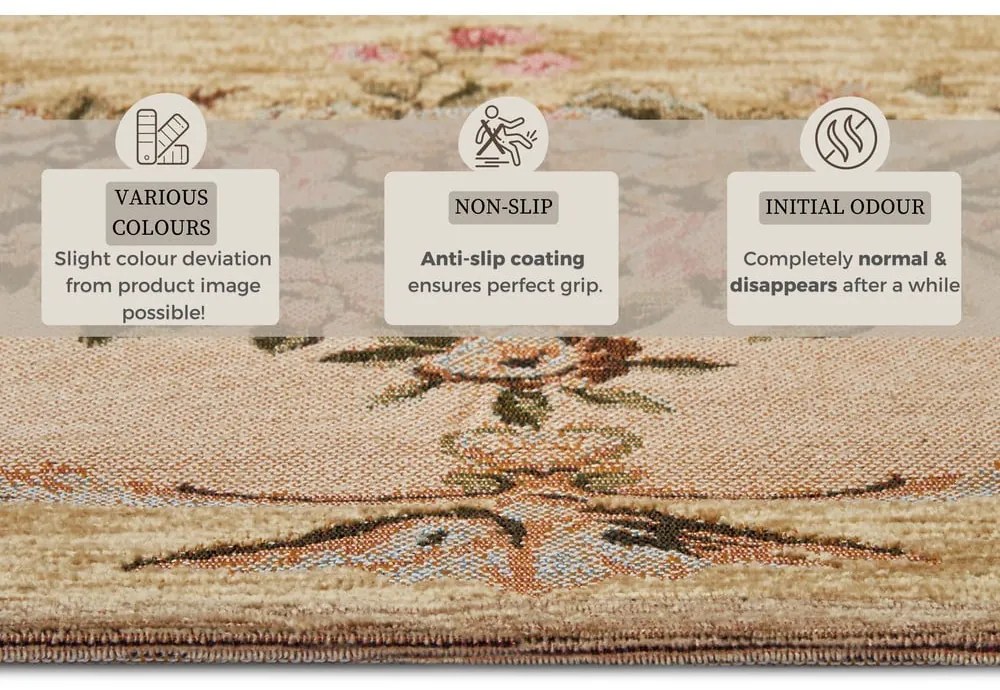 Tappeto beige 60x90 cm Asmaa - Hanse Home
