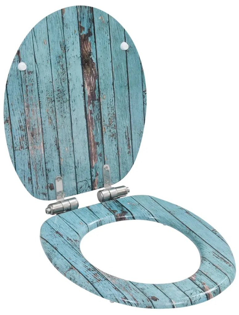Tavoletta Wc Coperchio Chiusura Morbida Mdf Legno Antico /