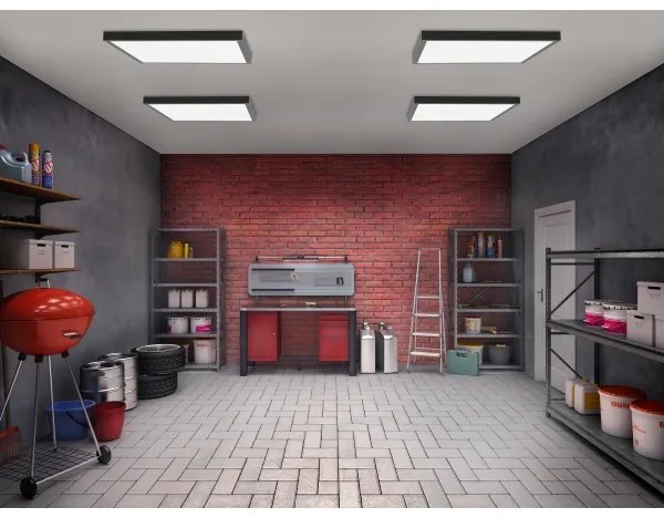 Brilagi - Plafoniera LED da bagno FRAME LED/40W/230V 60x60 cm IP44 nero