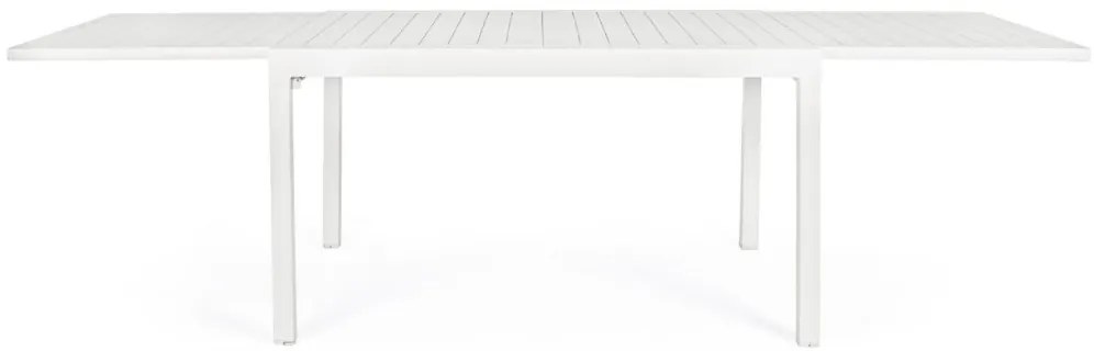 Tavolo allungabile PELAGIUS in alluminio bianco 135&#215;90 cm &#8211; 270&#215;90 cm