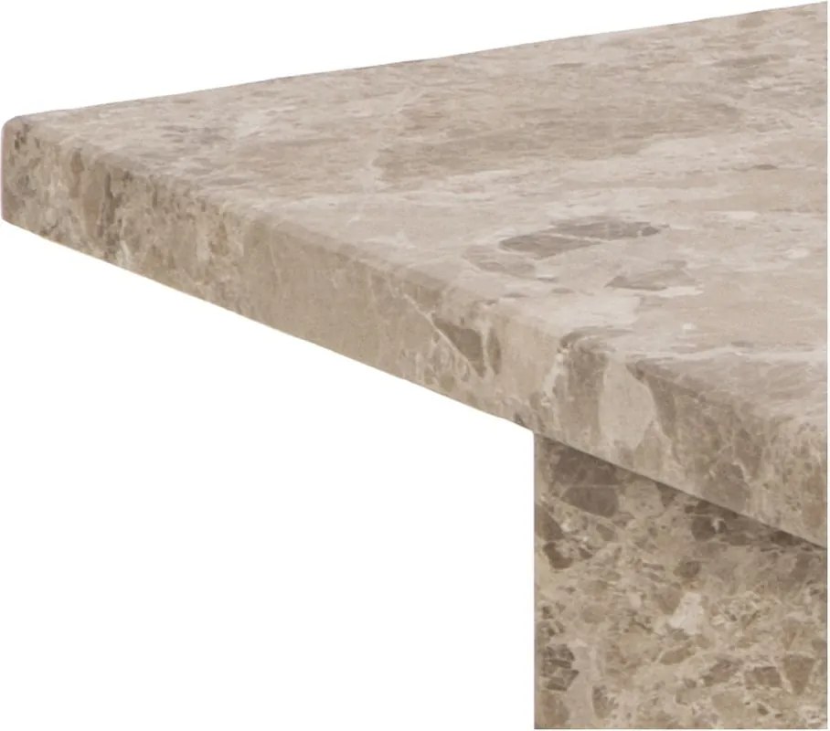 Tavolino in marmo beige 90x90 cm Vega - Actona